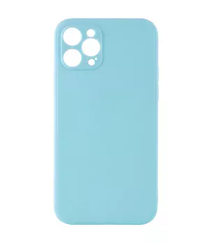 Силиконовый чехол Candy Full Camera для Apple iPhone 12 Pro Max (6.7") Бирюзовый / Turquoise