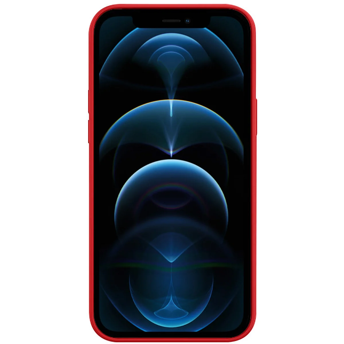 Кожаный чехол Leather Case (AAA) with MagSafe для Apple iPhone 12 Pro Max (6.7") Red