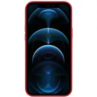 Кожаный чехол Leather Case (AAA) with MagSafe для Apple iPhone 12 Pro Max (6.7") Red