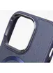 Шкіряний чохол SnapCase with MagSafe для Apple iPhone 12 Pro Max (6.7") Dark Blue