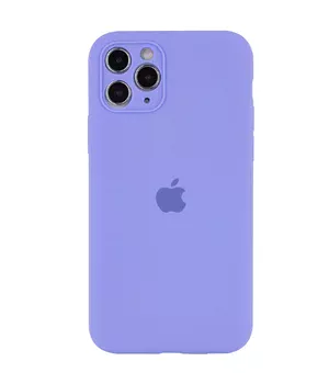 Чохол Silicone Case Full Camera Protective (AA) для Apple iPhone 12 Pro Max (6.7 ") Бузковий / Dasheen