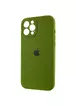 Чохол Silicone Case Full Camera Protective (AA) для Apple iPhone 12 Pro Max (6.7") Зелений / Dark Olive