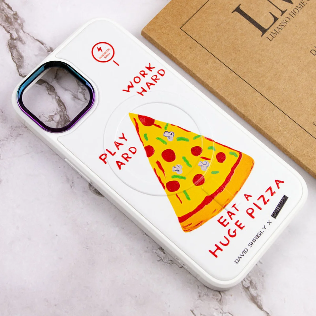 TPU+PC чехол Funny pictures with MagSafe для Apple iPhone 12 Pro Max (6.7") Pizza