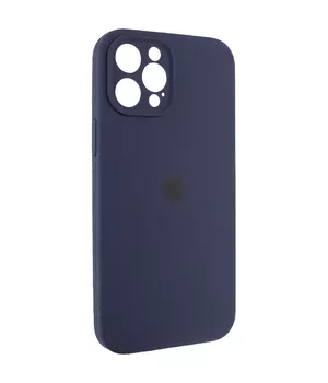 Чохол Silicone Case Full Camera Protective (AA) для Apple iPhone 12 Pro Max (6.7 ") Темно-синій / Midnight blue