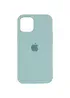 Чехол Silicone Case Full Protective (AA) для Apple iPhone 12 Pro Max (6.7") Бирюзовый / Beryl