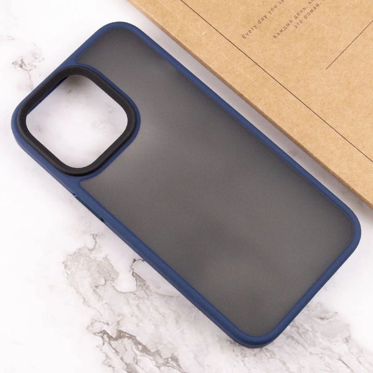 TPU + PC чохол Metal Buttons для Apple iPhone 12 Pro Max (6.7 ") Синій