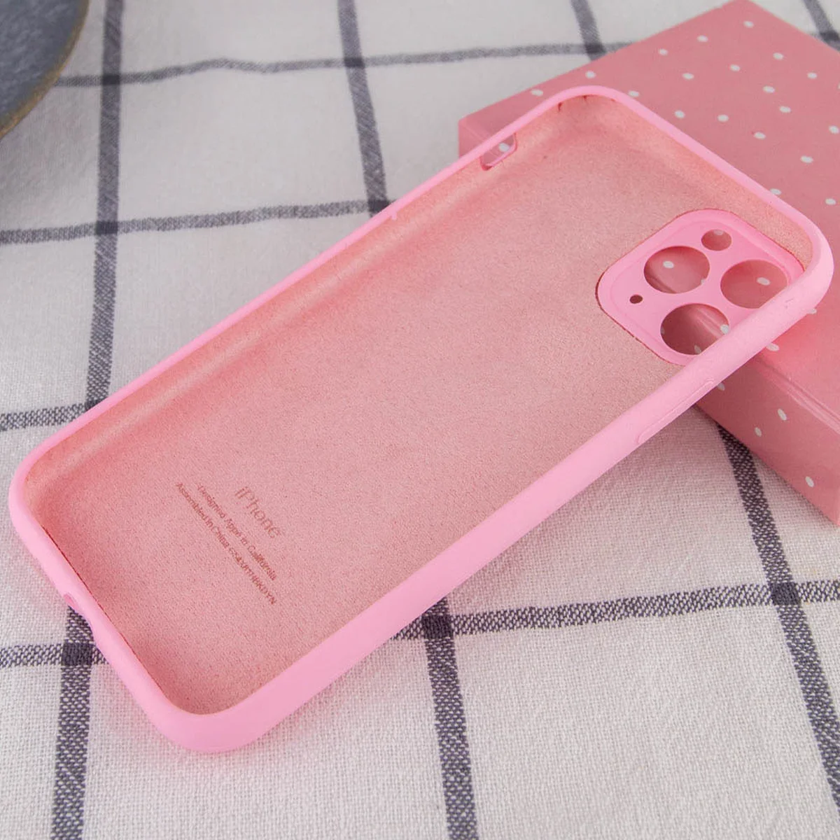 Чохол Silicone Case Full Camera Protective (AA) для Apple iPhone 12 Pro Max (6.7 ") Рожевий / Light pink