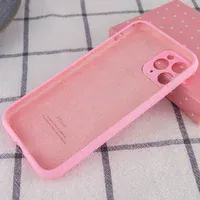 Чохол Silicone Case Full Camera Protective (AA) для Apple iPhone 12 Pro Max (6.7 ") Рожевий / Light pink