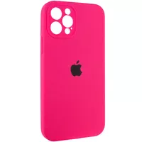 Чохол Silicone Case Full Camera Protective (AA) для Apple iPhone 12 Pro Max (6.7 ") Рожевий / Barbie pink