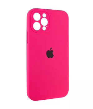 Чохол Silicone Case Full Camera Protective (AA) для Apple iPhone 12 Pro Max (6.7 ") Рожевий / Barbie pink