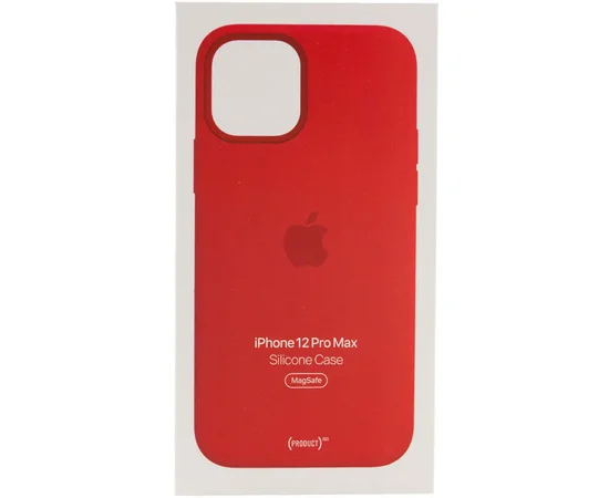 Чохол Silicone case (AAA) full with Magsafe and Animation для Apple iPhone 12 Pro Max (6.7 ") Червоний / Red