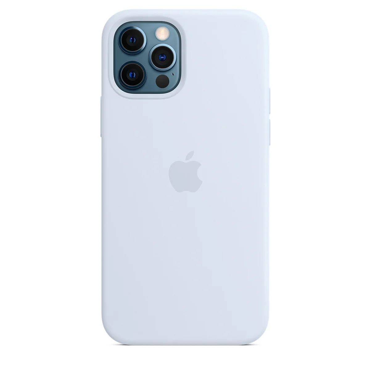 Чохол Silicone case (AAA) full with Magsafe для Apple iPhone 12 Pro Max (6.7 ") Блакитний / Cloud Blue