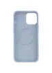 Чохол Silicone case (AAA) full with Magsafe and Animation для Apple iPhone 12 Pro Max (6.7 ") Блакитний / Cloud Blue