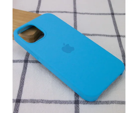 Чехол Silicone Case (AA) для Apple iPhone 12 Pro Max (6.7") Голубой / Blue