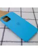 Чехол Silicone Case (AA) для Apple iPhone 12 Pro Max (6.7") Голубой / Blue