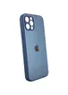 TPU+Glass чехол Matte Candy Full camera для Apple iPhone 12 Pro Max (6.7") Синий