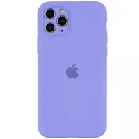 Чехол Silicone Case Full Camera Protective (AA) для Apple iPhone 12 Pro Max (6.7") Сиреневый / Dasheen / PVH