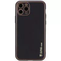 Шкіряний чохол Xshield для Apple iPhone 12 Pro Max (6.7 ") Чорний / Black