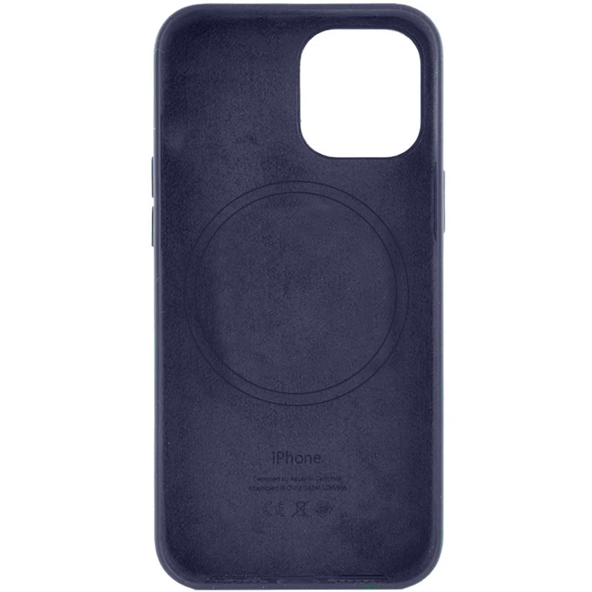 Кожаный чехол Leather Case (AA) with MagSafe для Apple iPhone 12 Pro Max (6.7") Violet