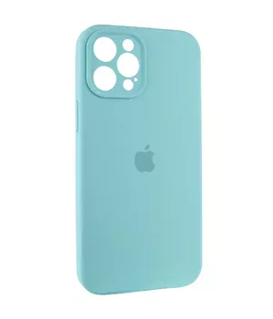 Чохол Silicone Case Full Camera Protective (AA) Apple iPhone 12 Pro Max (6.7") Бірюзовий / Marine Green