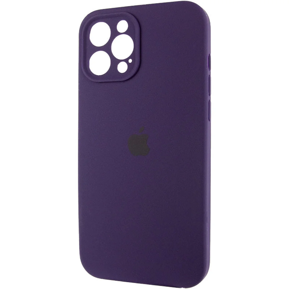 Чехол Silicone Case Full Camera Protective (AA) для Apple iPhone 12 Pro Max (6.7") Фиолетовый / Elderberry / PVH