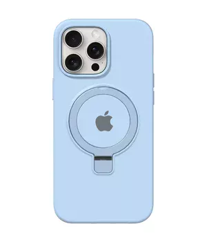 Чехол Silicone Case Full Protective with Ring для Apple iPhone 12 Pro Max (6.7") Blue