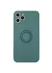Чехол TPU Candy Ring Full Camera для Apple iPhone 12 Pro Max (6.7") Зеленый / Pine green