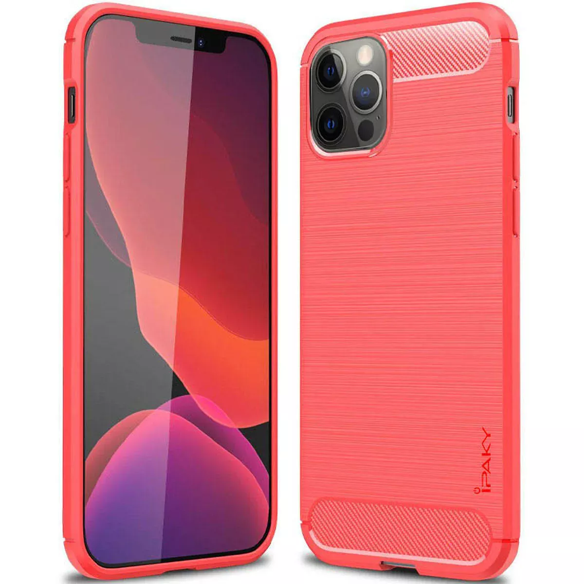 TPU чехол iPaky Slim Series для Apple iPhone 12 Pro Max (6.7") Красный