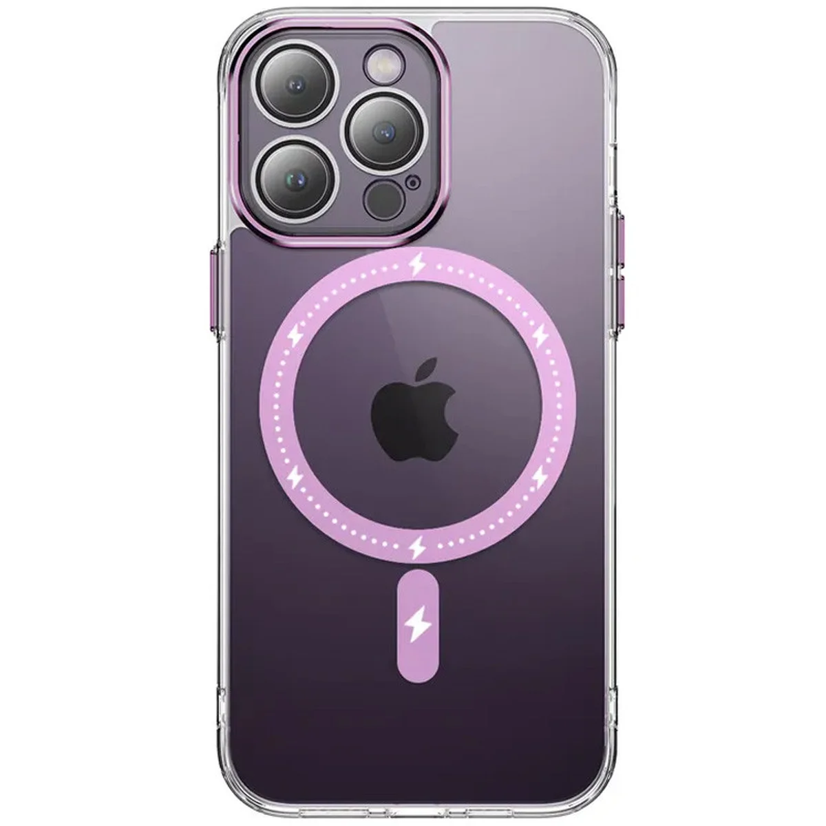 Чохол TPU+PC Colorful with MagSafe для Apple iPhone 12 Pro Max (6.7") Pink