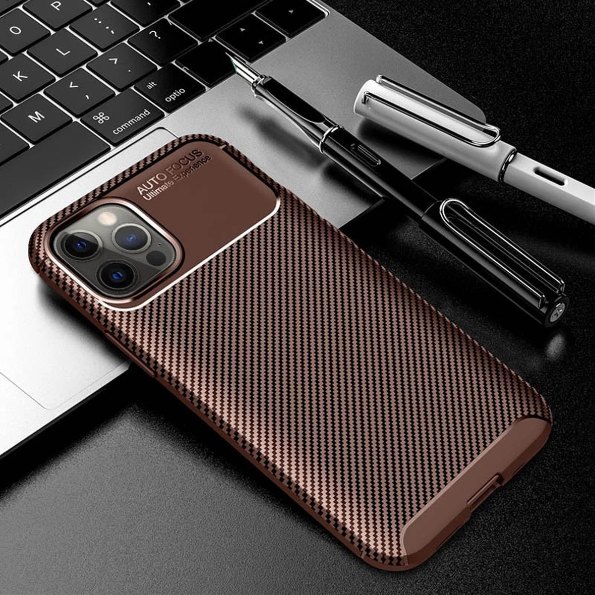 TPU чохол iPaky Kaisy Series для Apple iPhone 12 Pro Max (6.7 ") Коричневий