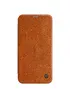 Кожаный чехол (книжка) Nillkin Qin Series для Apple iPhone 12 Pro Max (6.7") Коричневый