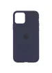 Чохол Silicone Case Full Protective (AA) для Apple iPhone 12 Pro Max (6.7 ") Темний Синій / Midnight Blue