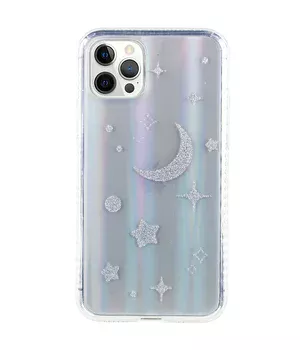 TPU + Glass чохол Aurora Space для Apple iPhone 12 Pro Max (6.7 ") Місяць
