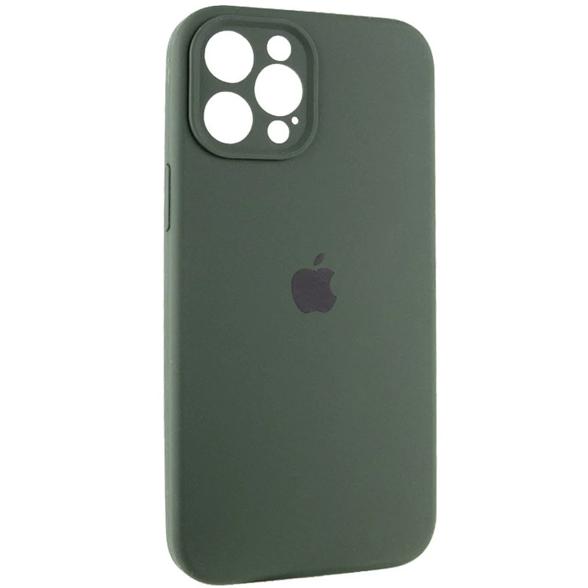 Чехол Silicone Case Full Camera Protective (AA) для Apple iPhone 12 Pro Max (6.7") Зеленый / Cyprus Green / PVH