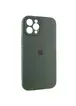 Чохол Silicone Case Full Camera Protective (AA) для Apple iPhone 12 Pro Max (6.7") Зелений / Cyprus Green / PVH