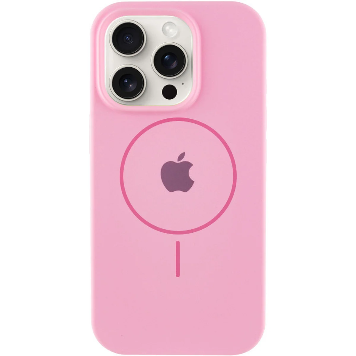 Чехол Silicone Case Full Protective (AA) with MagSafe для Apple iPhone 12 Pro Max (6.7") Розовый / Light pink
