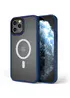 TPU+PC чехол Metal Buttons with MagSafe для Apple iPhone 12 Pro Max (6.7") Синий