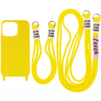 Чохол TPU two straps California для Apple iPhone 12 Pro Max (6.7") Жовтий