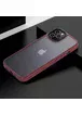 TPU+PC чехол Metal Buttons для Apple iPhone 12 Pro Max (6.7") Бордовый