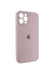 Чехол Silicone Case Full Camera Protective (AA) для Apple iPhone 12 Pro Max (6.7") Серый / Lavender / PVH