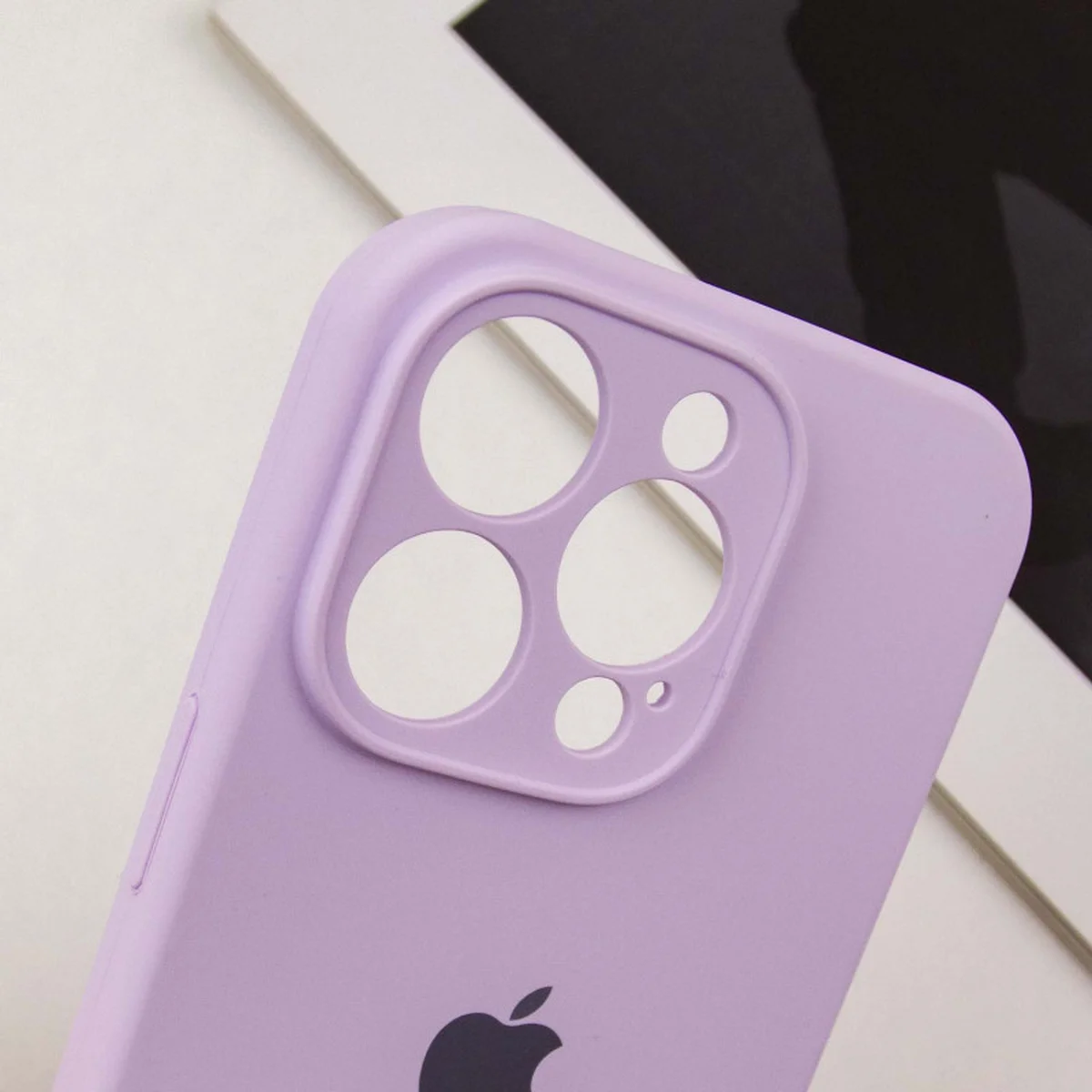 Чохол Silicone Case Full Camera Protective (AA) для Apple iPhone 12 Pro Max (6.7") Бузковий / Lilac / PVH