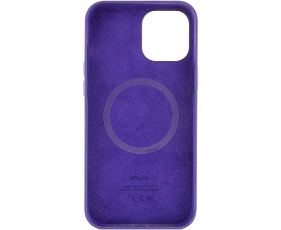 Чохол Silicone case (AAA) full with Magsafe and Animation для Apple iPhone 12 Pro Max (6.7") Фіолетовий / Amethyst