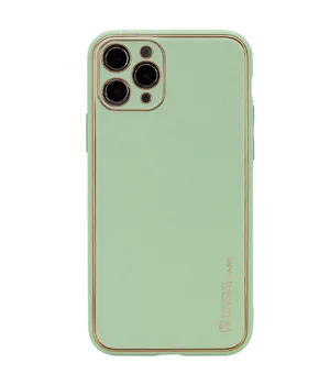 Шкіряний чохол Xshield для Apple iPhone 12 Pro Max (6.7 ") Зелений / Pistachio