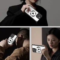 Чохол TPU+PC "Armor Hard Cover" Case with MagSafe для iPhone 14 Чорний