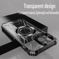 Чехол TPU+PC "Armor Hard Cover" Case with MagSafe для iPhone 11 Pro Max Черный