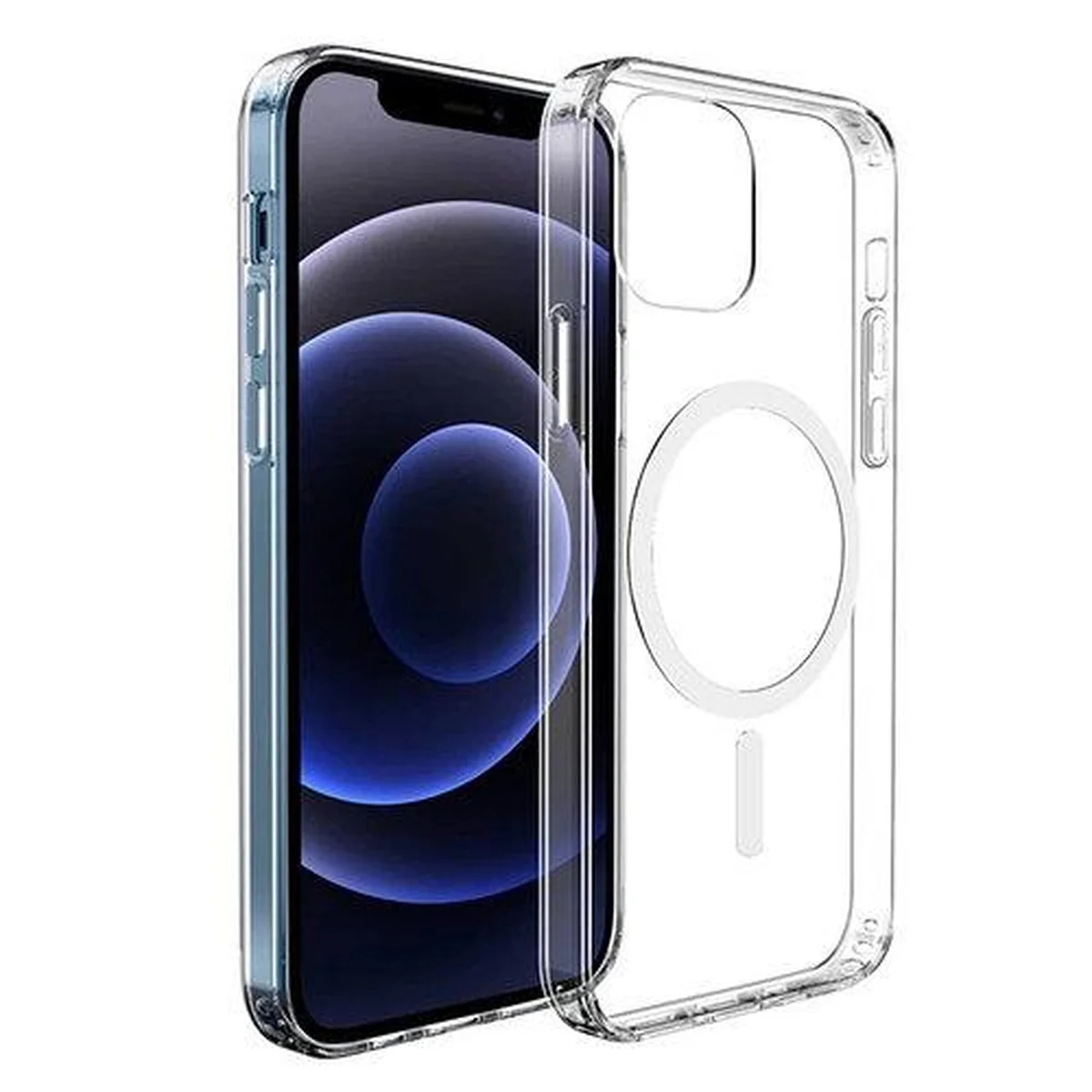 Чехол  "Shockproof Cover" Clear Case with MagSafe для iPhone 14  (Прозрачный)