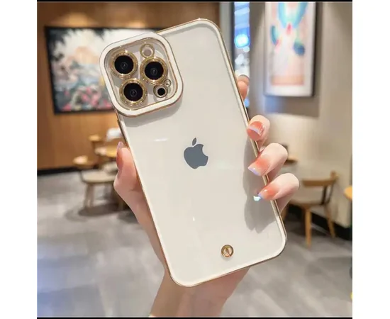 Силиконовый чехол "Luxury " для Apple iPhone 12 Pro Max Белый 