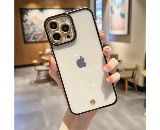 Силиконовый чехол "Luxury " для Apple iPhone 12 Pro Max Черный