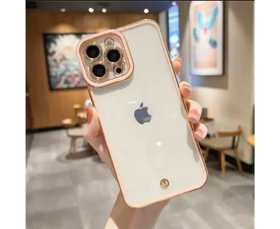 Силиконовый чехол "Luxury " для Apple iPhone 13 Pro Max Розовый 