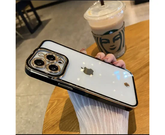 Силиконовый чехол "Luxury " для Apple iPhone 12 Pro Max Черный